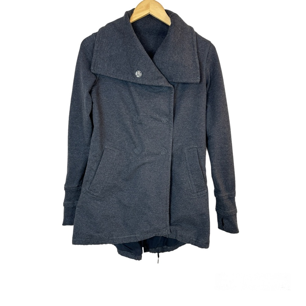 Lululemon Gratitude Wrap Sweater Jacket in Dark‎ Gray Women’s Sz 4